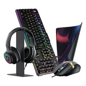 Onikuma TZ5006 5-in-1 RGB Gaming Combo – Wired Keyboard