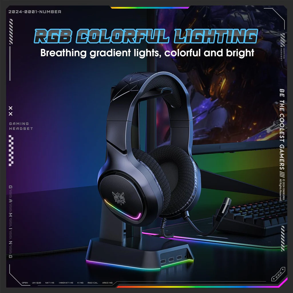 ONIKUMA X31 RGB Dynamic Professional Gaming Headphone - Image 2