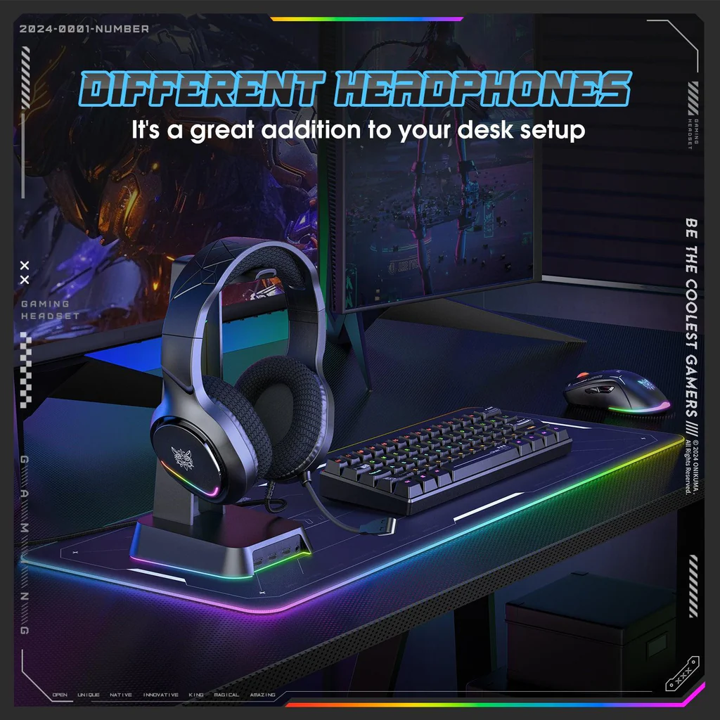 ONIKUMA X31 RGB Dynamic Professional Gaming Headphone - Image 5