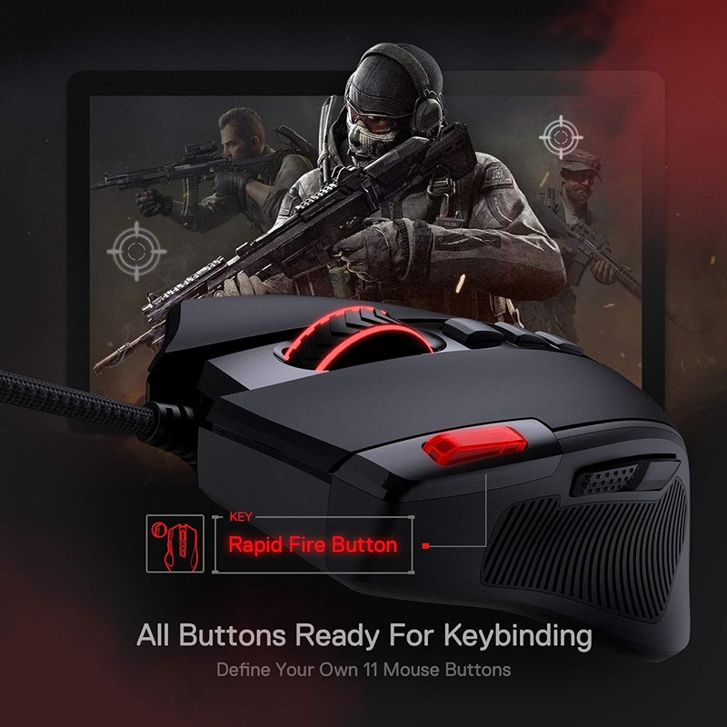 Redragon M612 Predator Black RGB Wired Gaming Mouse - Image 2