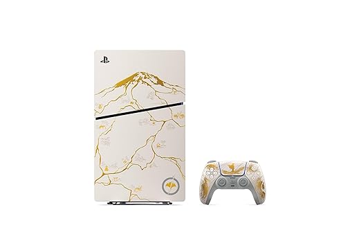 Sony PlayStation 5 Slim Disc Console - Ghost of Yōtei Gold Limited Edition Bundle - Image 6