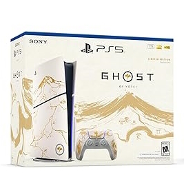Sony PlayStation 5 Slim Disc Console - Ghost of YÅtei Gold Limited Edition Bundle