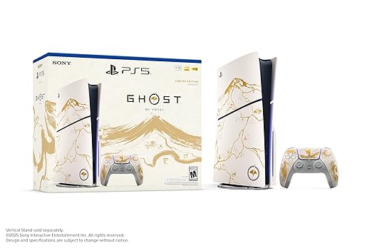 Sony PlayStation 5 Slim Disc Console - Ghost of Yōtei Gold Limited Edition Bundle - Image 7