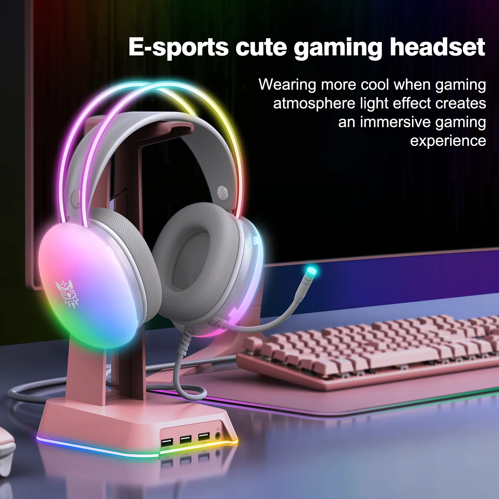 ONIKUMA X25 RGB Gaming Headset - Image 2
