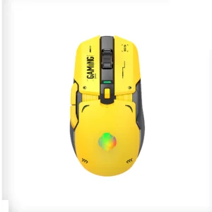 Tri-Mode Wireless Gaming Mouse Yellow K03