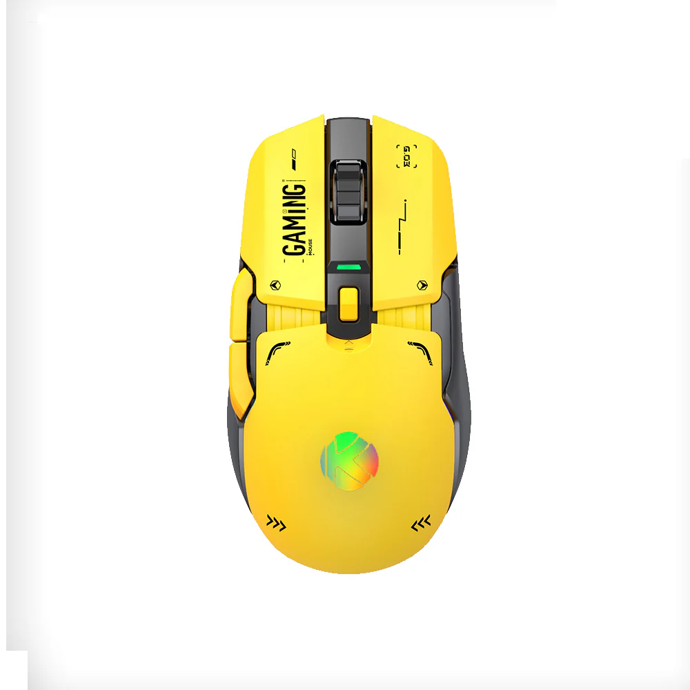 Tri-Mode Wireless Gaming Mouse Yellow K03