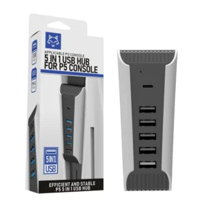 PS5 USB Hub Extender 5 Ports USB 3.0 USB 2.0 Type-C Splitter High Speed