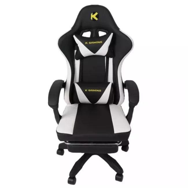 K Gaming KGS 002 – Oasis Gaming Chair (Black & White) – Large
