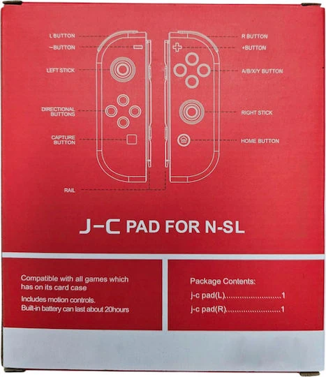 J-C Pad Wireless Gamepad for Switch Red/Blue - Image 2