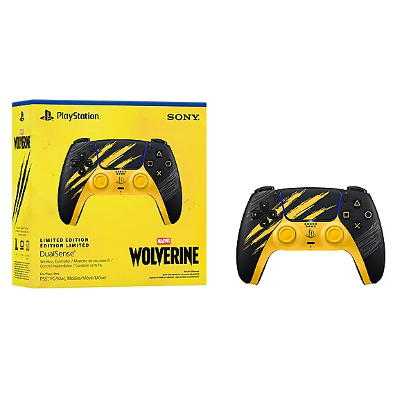 DualSense® Wireless Controller - Marvel’s Wolverine Battle Yellow Limited Edition - Image 4