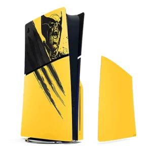 PlayStation®5 Slim Console Covers - Marvel’s Wolverine Battle Yellow Limited Edition
