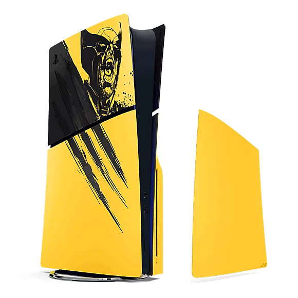 PlayStation®5 Slim Console Covers - Marvel’s Wolverine Battle Yellow Limited Edition
