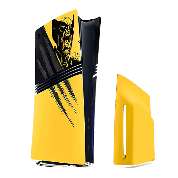PlayStation®5 Pro Console Covers - Marvel’s Wolverine Battle Yellow Limited Edition